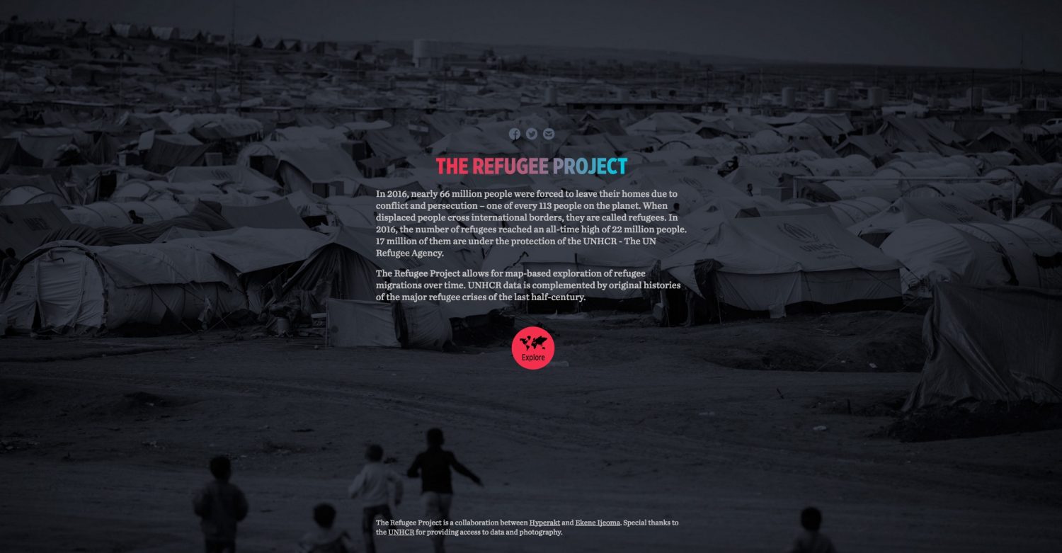 refugee project data visualization
