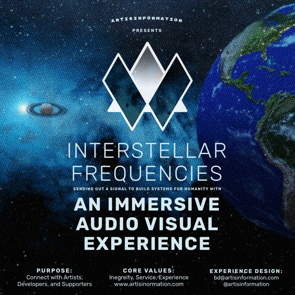 Interstellar Frequencies - ArtIsInFormation 360 AR VR Experience Design